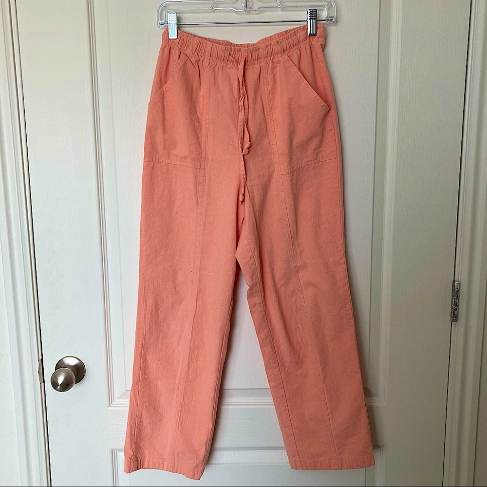 BLAIR Tangerine Linen Women's Pant SML (One Size)